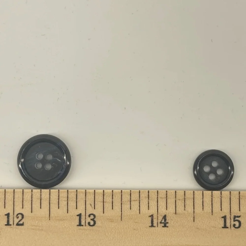 Burberry Replacement Suit Buttons Unisex Black  2 Large 8 Cuff
